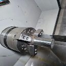 []日本津上M08J-II数控车床，配8寸千岛液压卡盘加工直径.